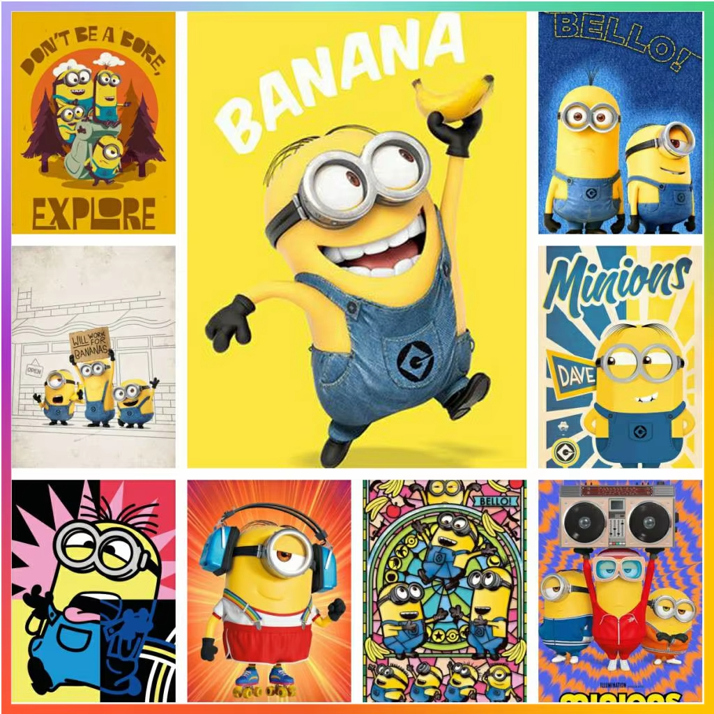 Embroidery Ideas - Cartoon Lovely Cute-M-Minions Diamond Painting Puzzle
