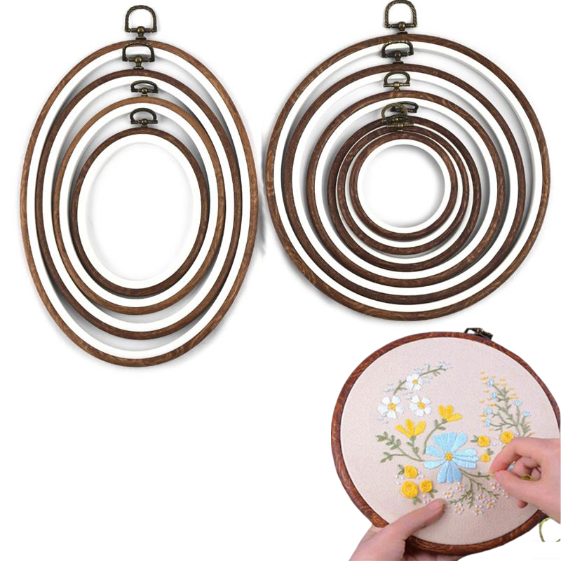 Embroidery Ring - 10PCS Sewing Tool Round Oval Imitation