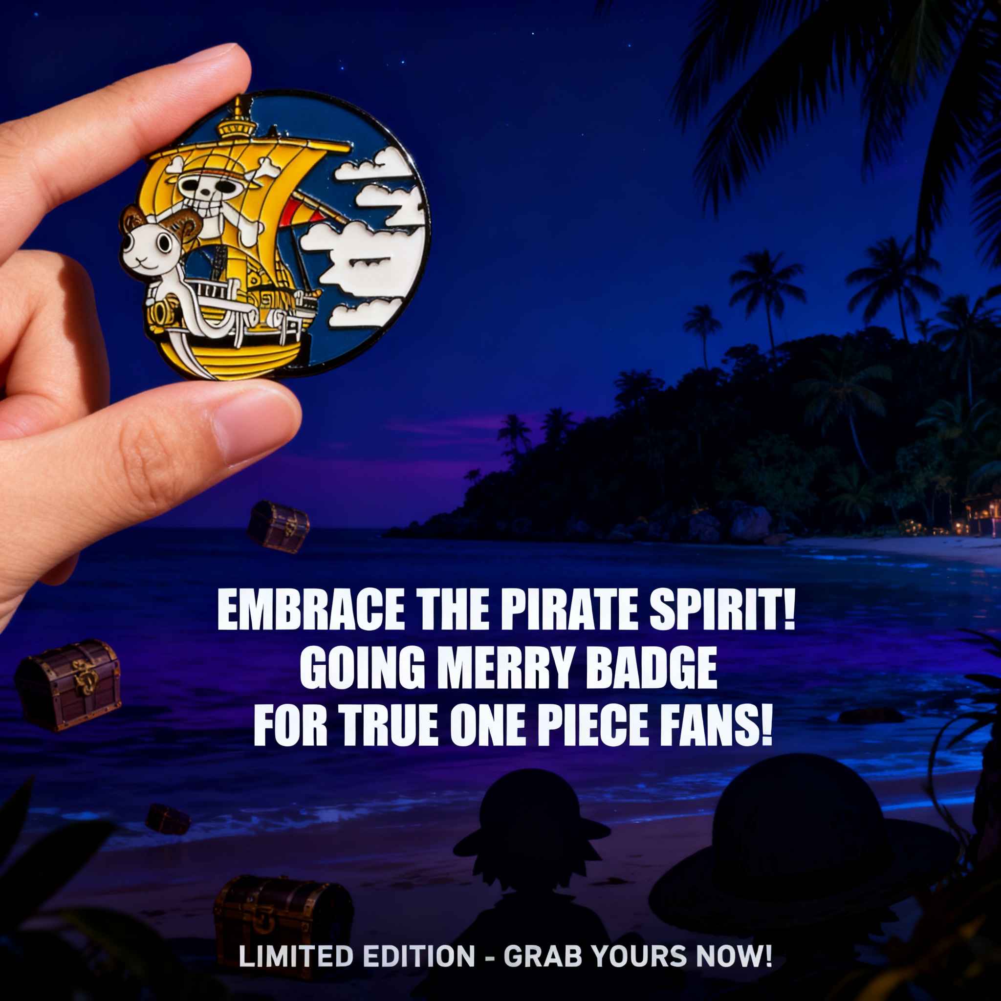 Embroidery Wallpaper - One Piece Enamel Pins Brooch THOUSAND