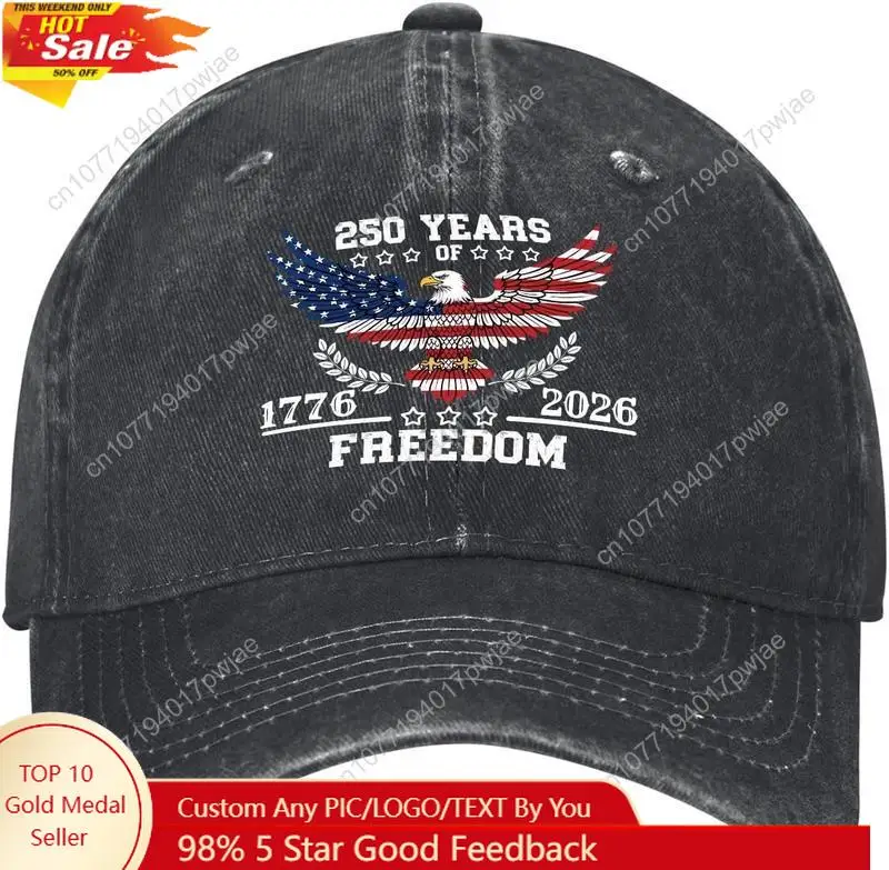 Embroidery Cap - US 250th Anniversary Freedom Caps for