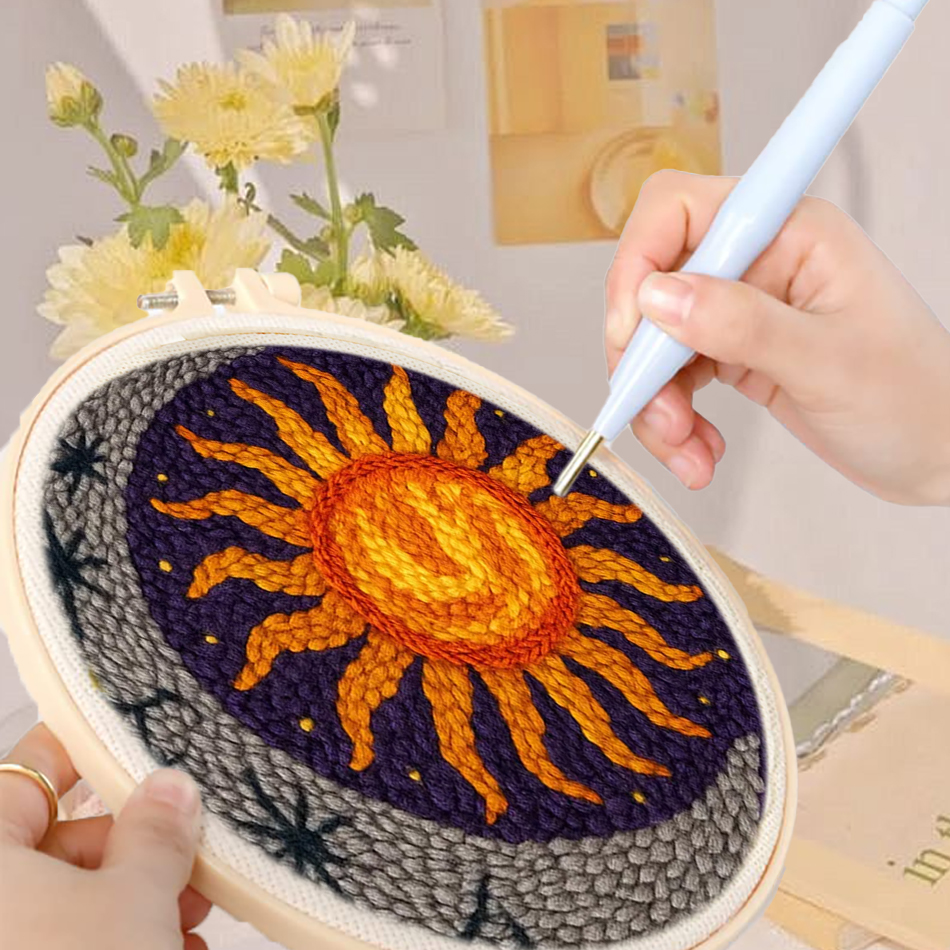 Embroidery Ideas For Bags - Punch Needle Embroidery Kit Handiwork Art