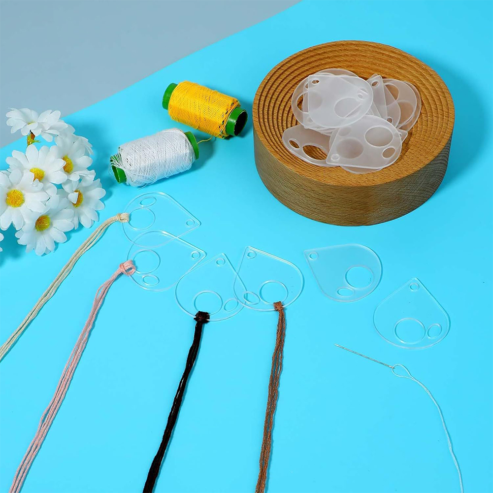 Embroidery Ring - 40Pcs Acrylic DIY Craft Embroidery Thread