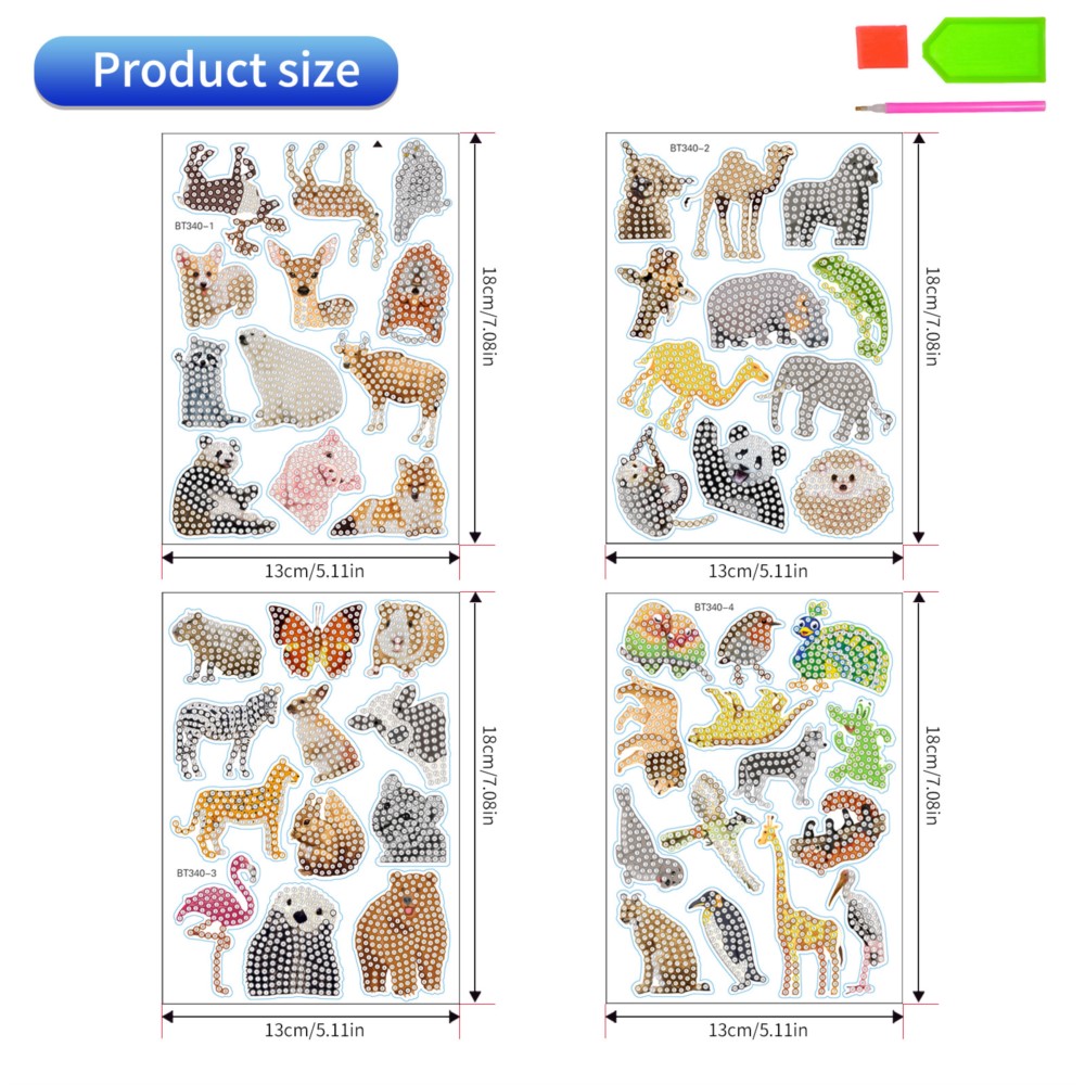 Cartoon Animal Diamond Paintin - огляд і ціна Embroidery Ideas For Bags