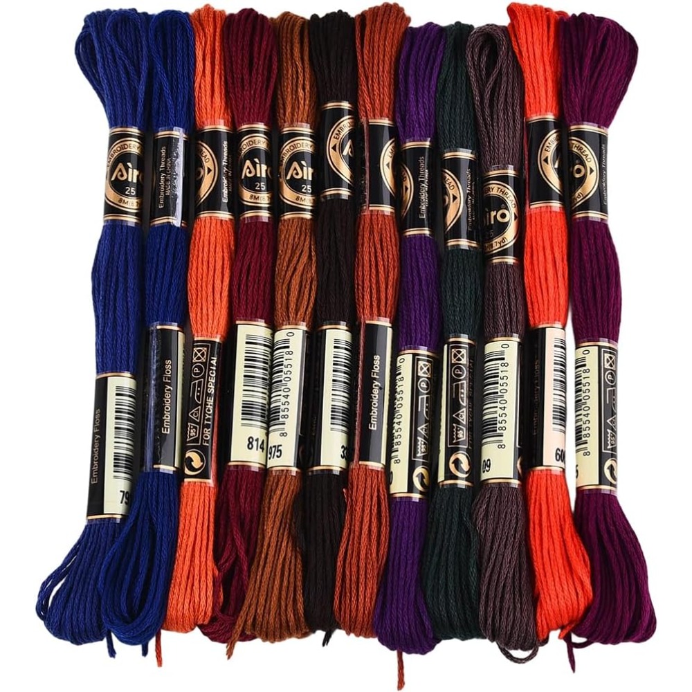 12 Skeins 6 Strands Hand Varie - огляд і ціна Embroidery Bracelet