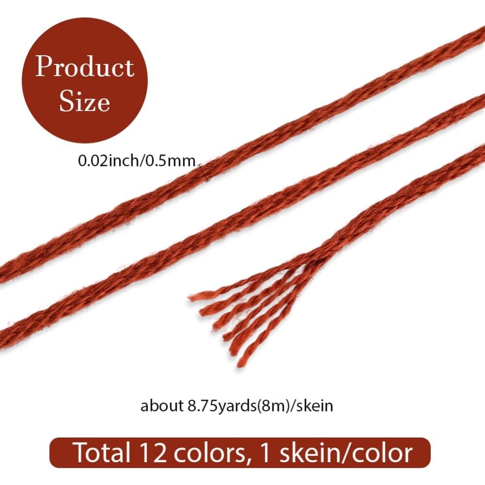 12 Skeins 6 Strands Hand Varie - огляд і ціна Embroidery Bracelet