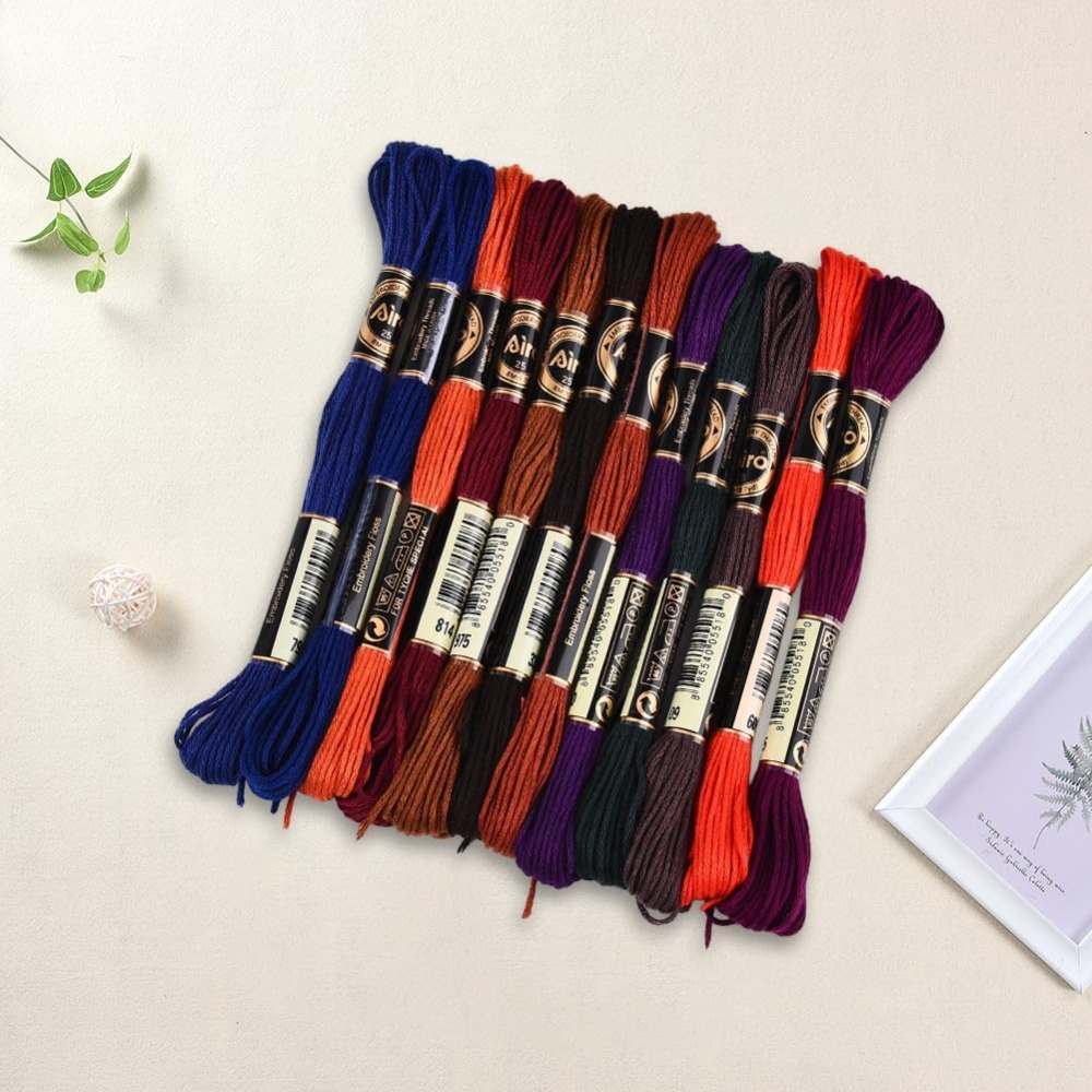 12 Skeins 6 Strands Hand Varie - огляд і ціна Embroidery Bracelet