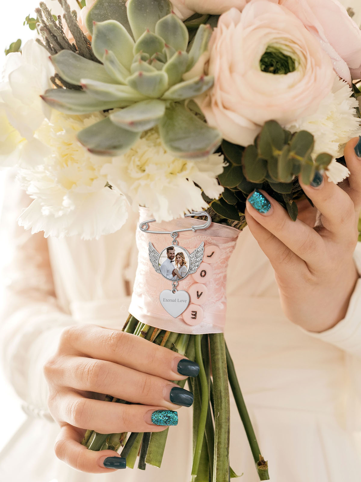 U7 Custom Wedding Bouquet Phot - огляд і ціна Embroidery Texture