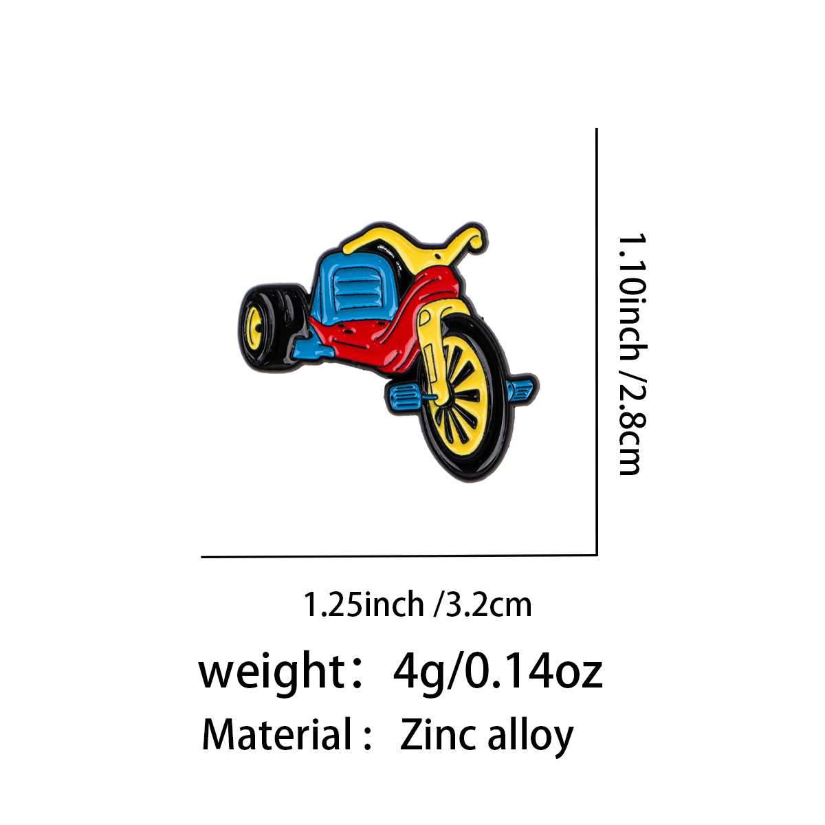 Retro Bicycle Enamel Pin Vinta - огляд і ціна Embroidery Wallpaper