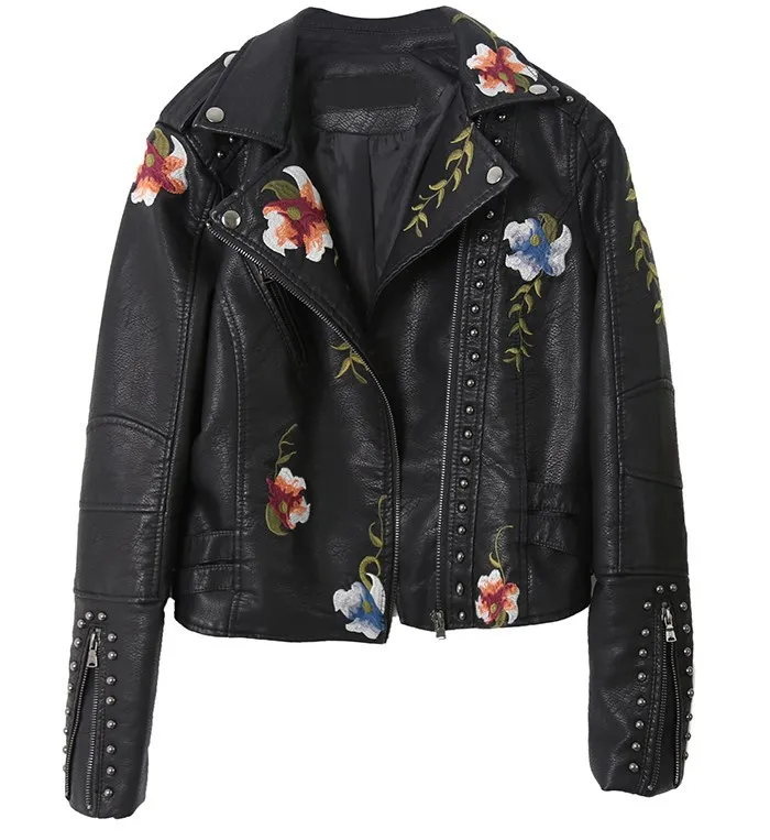 Floral Embroidery Faux Soft Le - огляд і ціна Embroidery On Leather