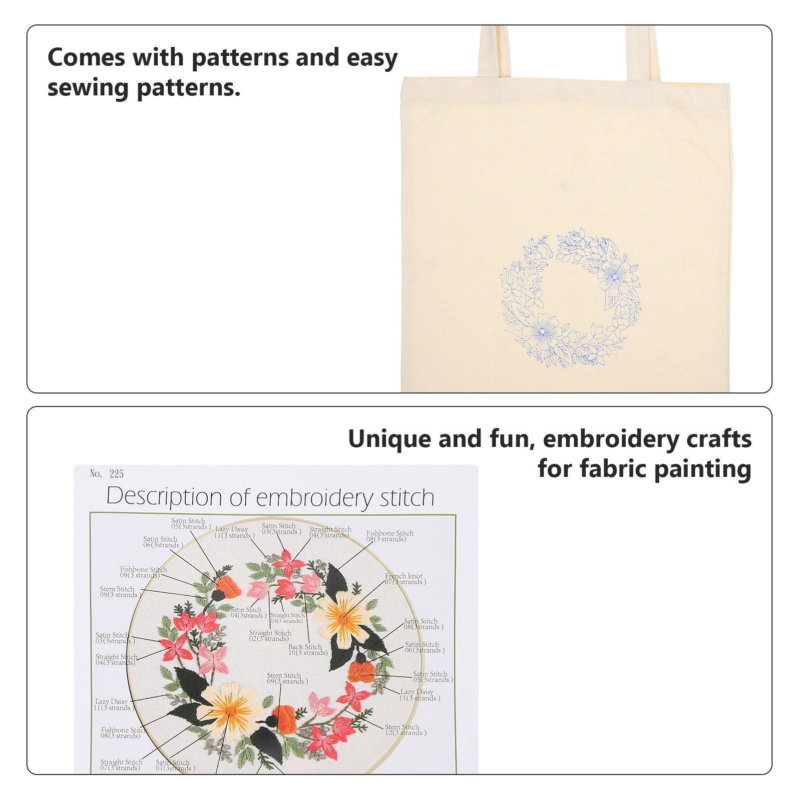 Cross Stitch Canvas Bag Embroi - огляд і ціна Embroidery Ideas For Bags