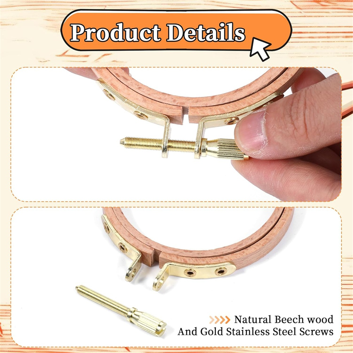 3 Pack 3 Inch Embroidery Hoop  - огляд і ціна Embroidery Ring