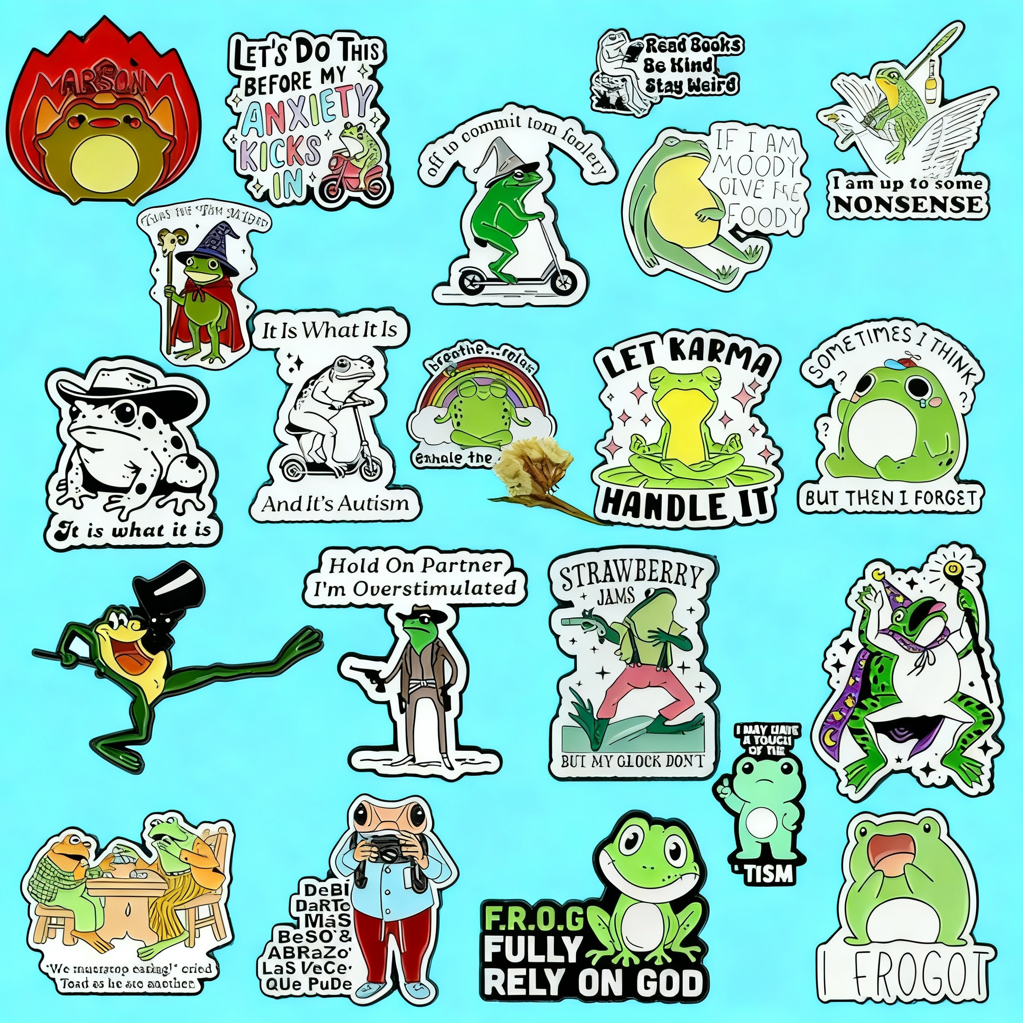Cartoon Frog Brooch Pin Badge  - огляд і ціна Embroidery Wallpaper