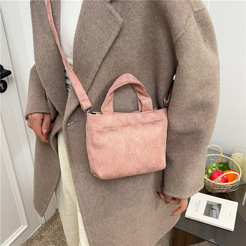 New Retro Suede Crossbody Bag  - огляд і ціна Embroidery Texture