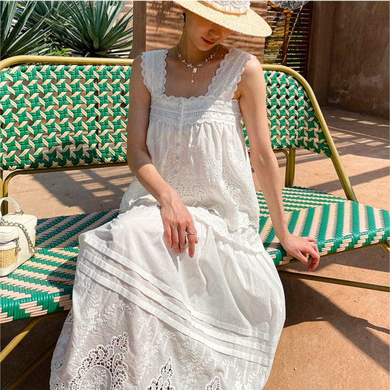 Bohemian White Square-neck Ves - огляд і ціна Embroidery Vest
