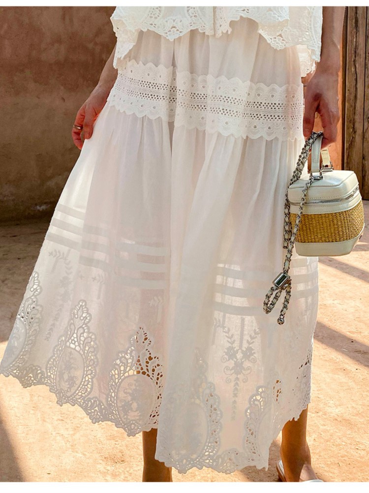 Bohemian White Square-neck Ves - огляд і ціна Embroidery Vest