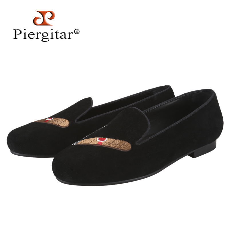 Piergitar New Style Black Sued - огляд і ціна Embroidery On Leather