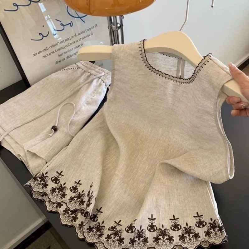 Simple Old Money Style Cotton  - огляд і ціна Embroidery Vest