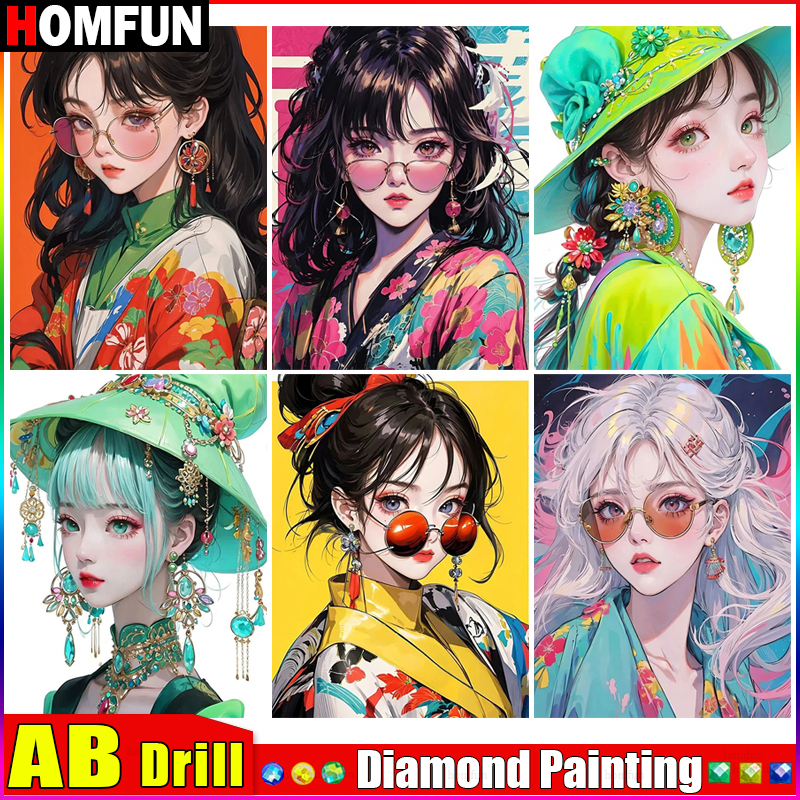 HOMFUN AB Diamond Embroidery 