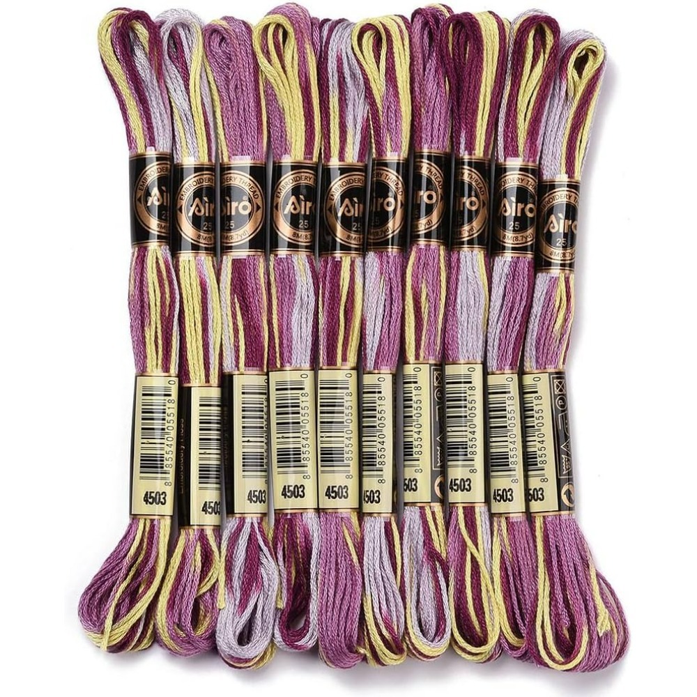 6 Strands Purple Variegated Em - огляд і ціна Embroidery Bracelet