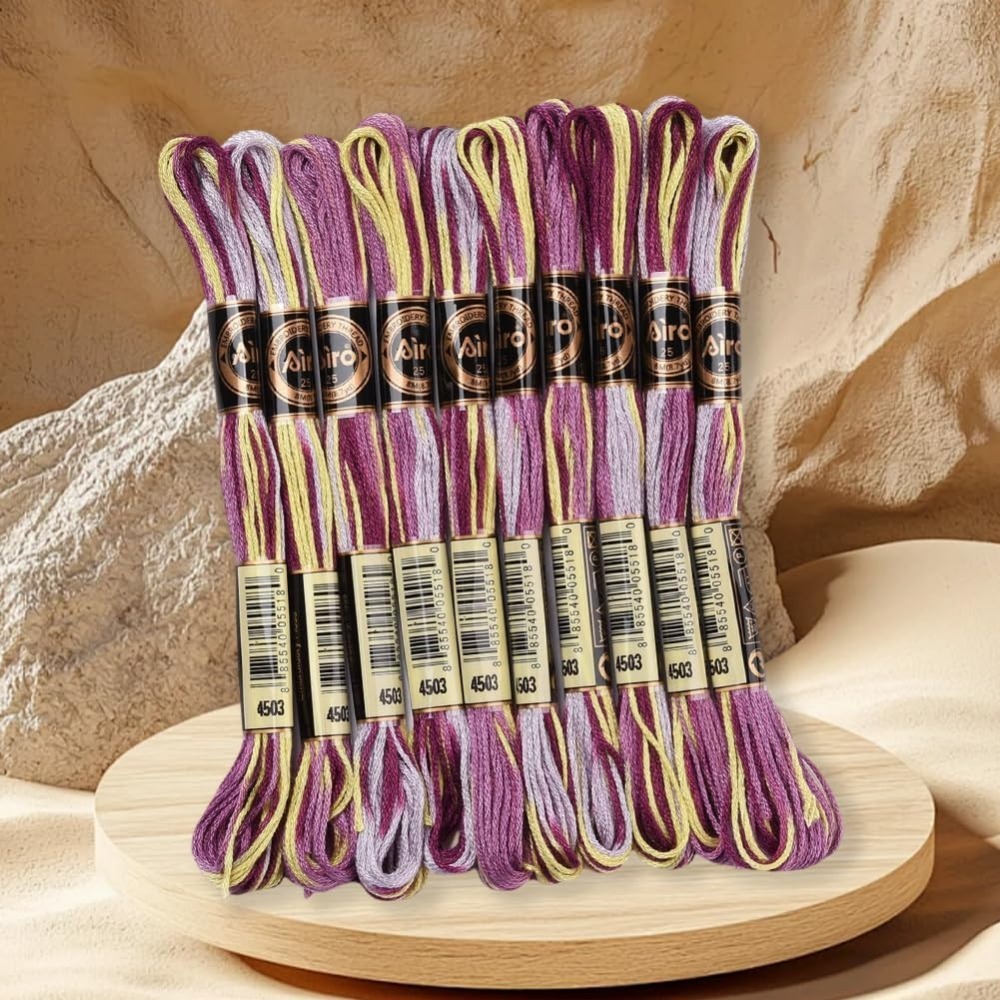 6 Strands Purple Variegated Em - огляд і ціна Embroidery Bracelet
