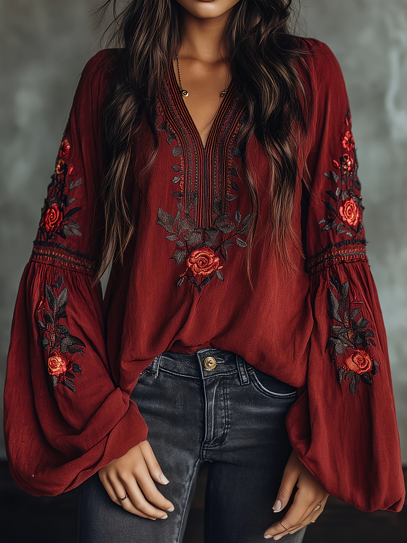 Women‘s Spring Blouse Retro Em - огляд і ціна Embroidery Blouse