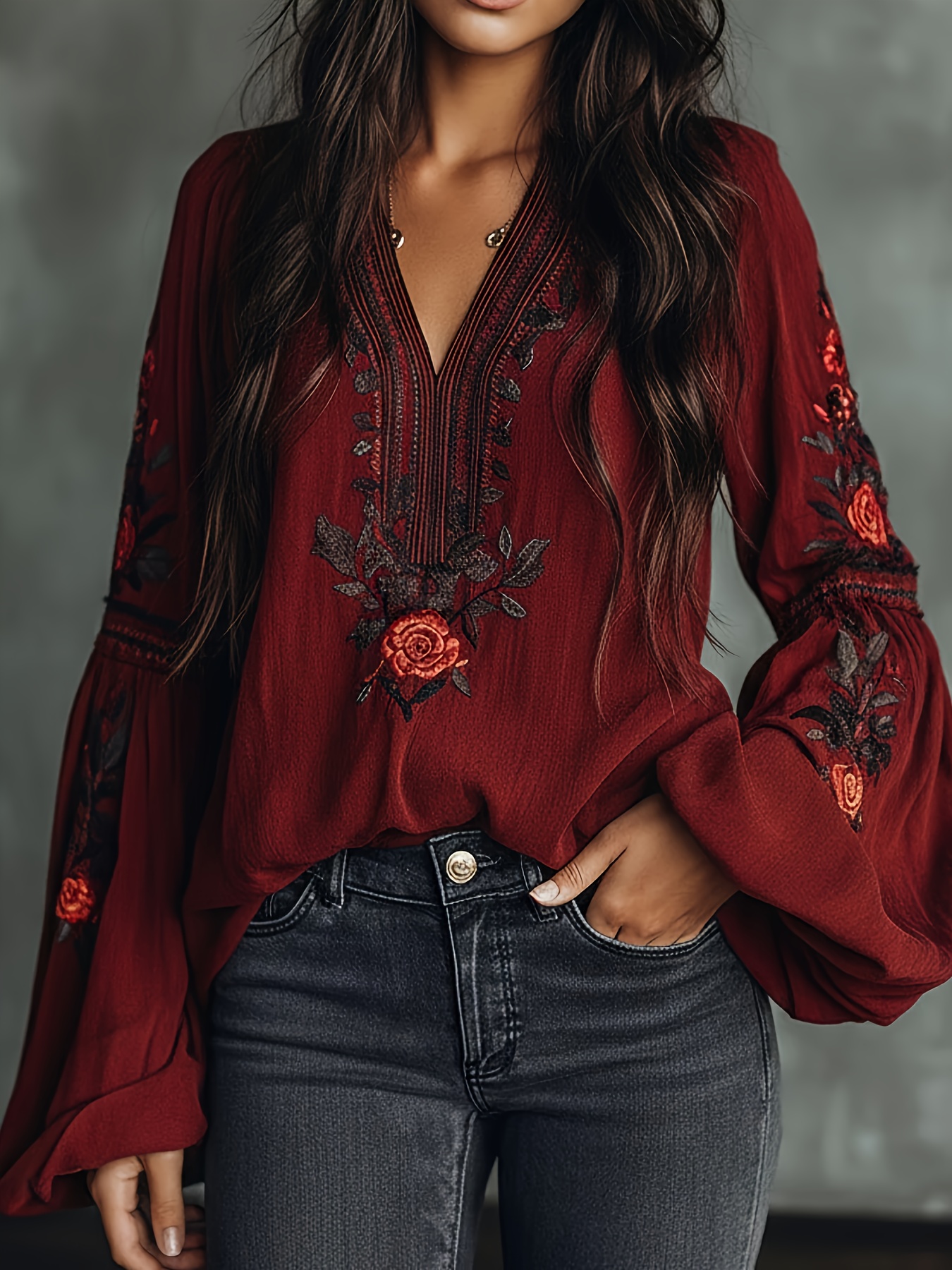 Women‘s Spring Blouse Retro Em - огляд і ціна Embroidery Blouse