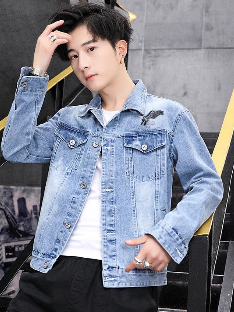 New 2026 Men's Denim Jacket Sp - огляд і ціна Embroidery Vest