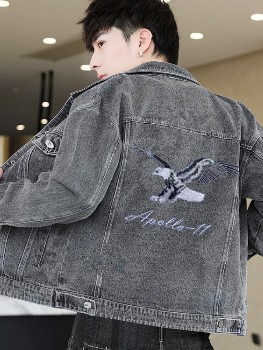 New 2026 Men's Denim Jacket Sp - огляд і ціна Embroidery Vest