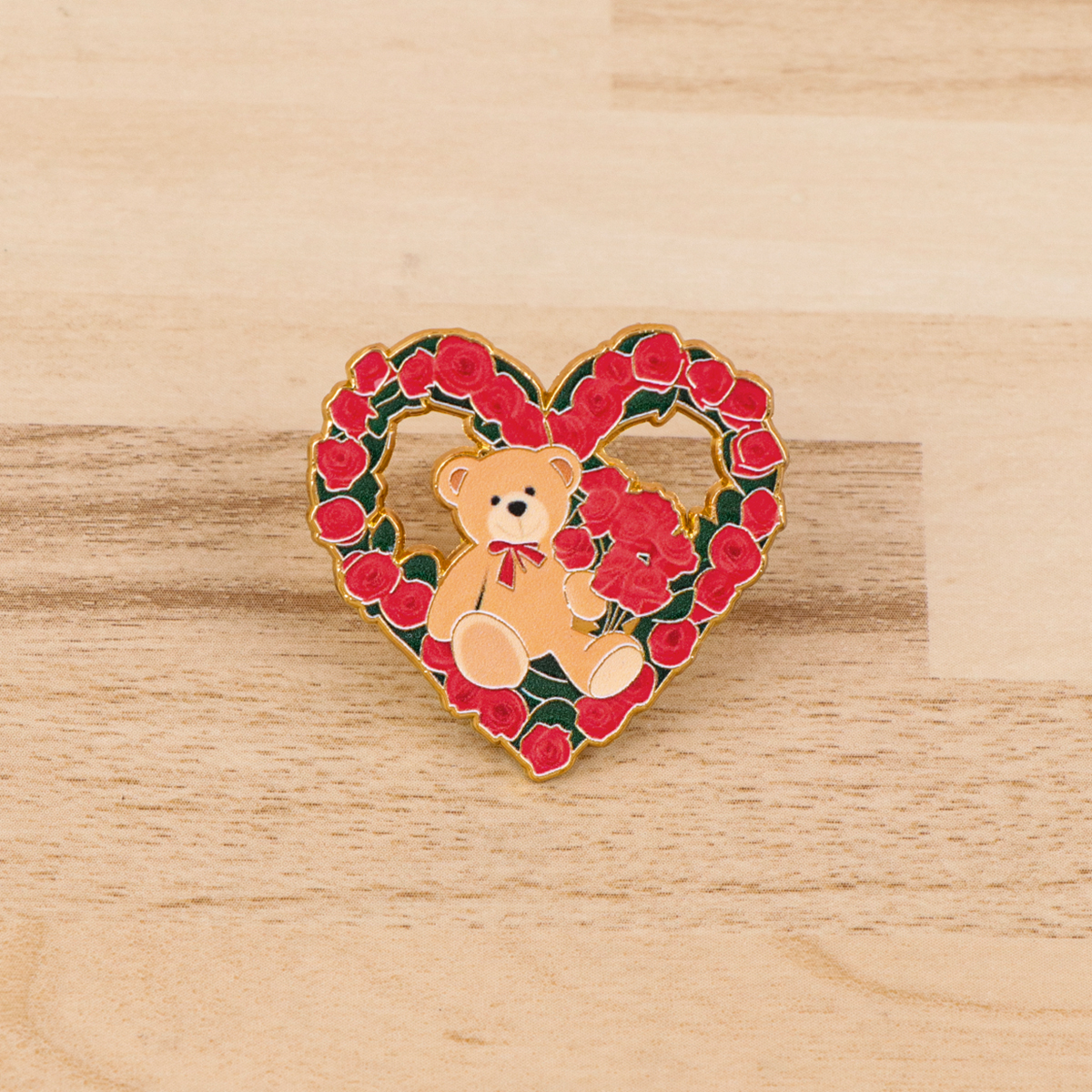 Fox Rose Bear Enamel Pins Anim - огляд і ціна Embroidery Wallpaper