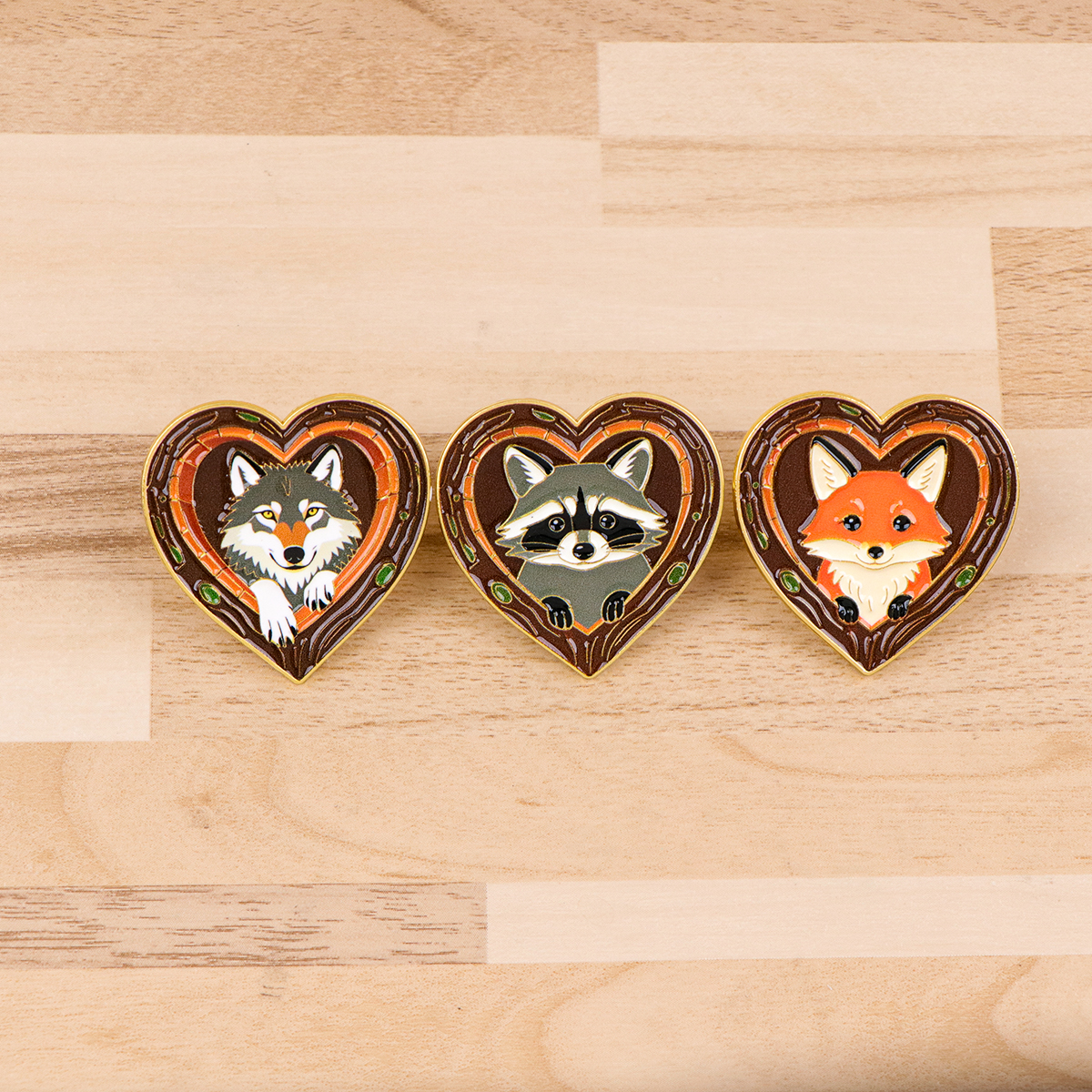 Fox Rose Bear Enamel Pins Anim - огляд і ціна Embroidery Wallpaper