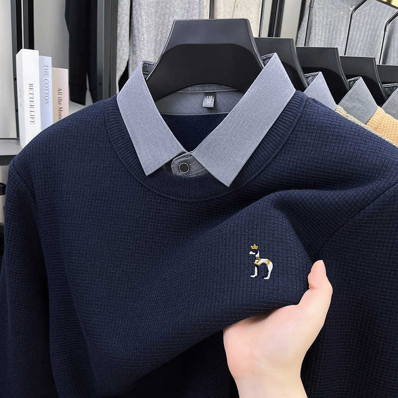 Luxury wool fake two-piece swe - огляд і ціна Embroidery Texture