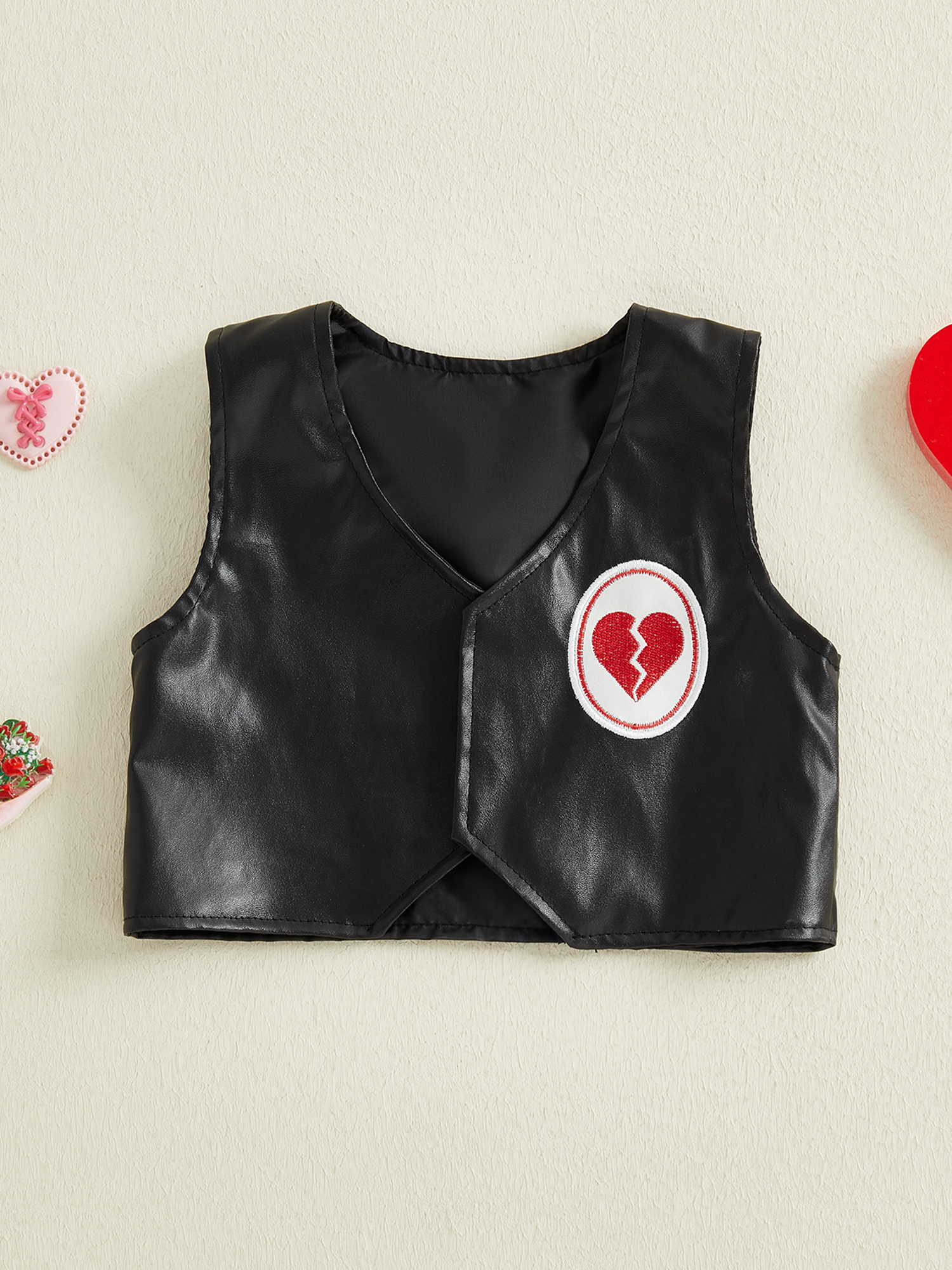 Men s Valentine s Day Leather  - огляд і ціна Embroidery Vest