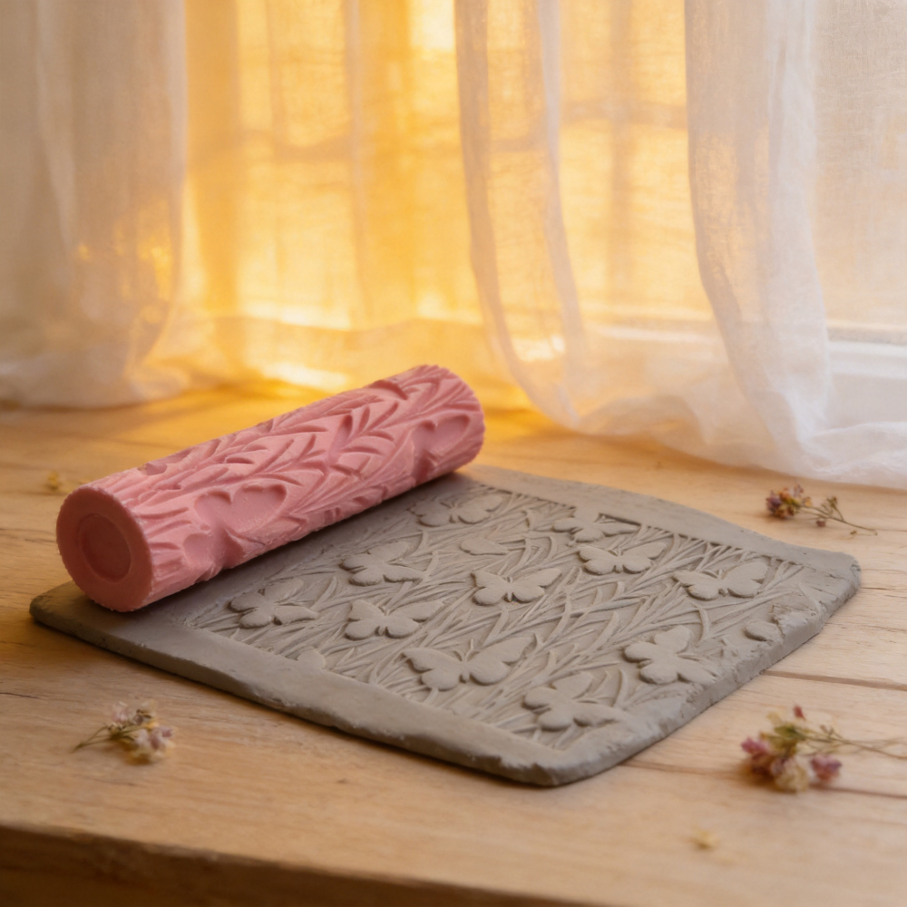 DIY Pottery Craft Rolling Pin  - огляд і ціна Embroidery Texture
