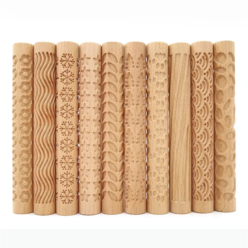 Wooden Texture Rolling Pin Cer - огляд і ціна Embroidery Texture