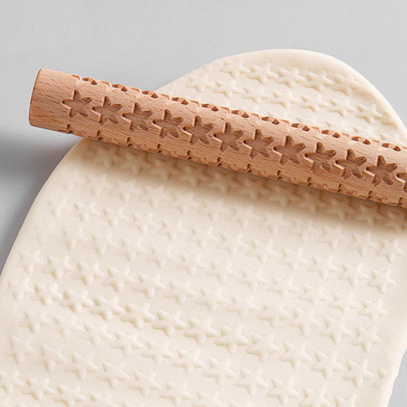 Wooden Texture Rolling Pin Cer - огляд і ціна Embroidery Texture