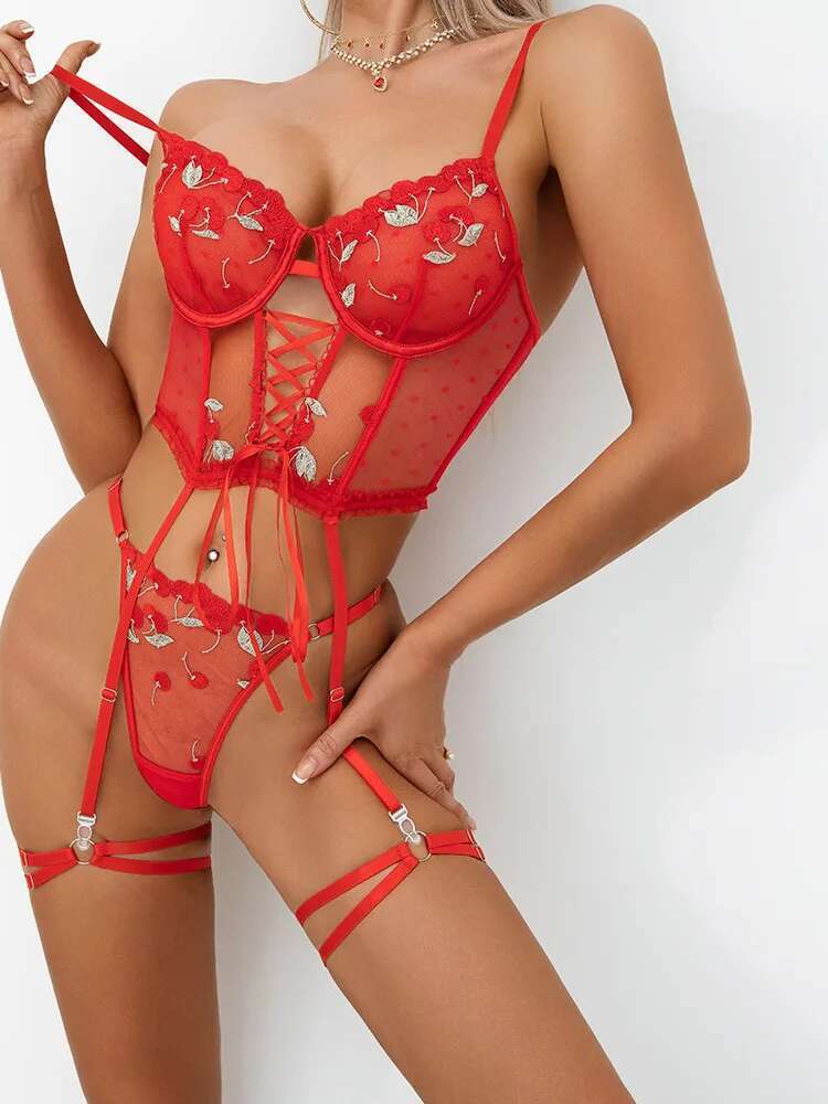 Sexy Solid Color Flower Embroi - огляд і ціна Embroidery Charm