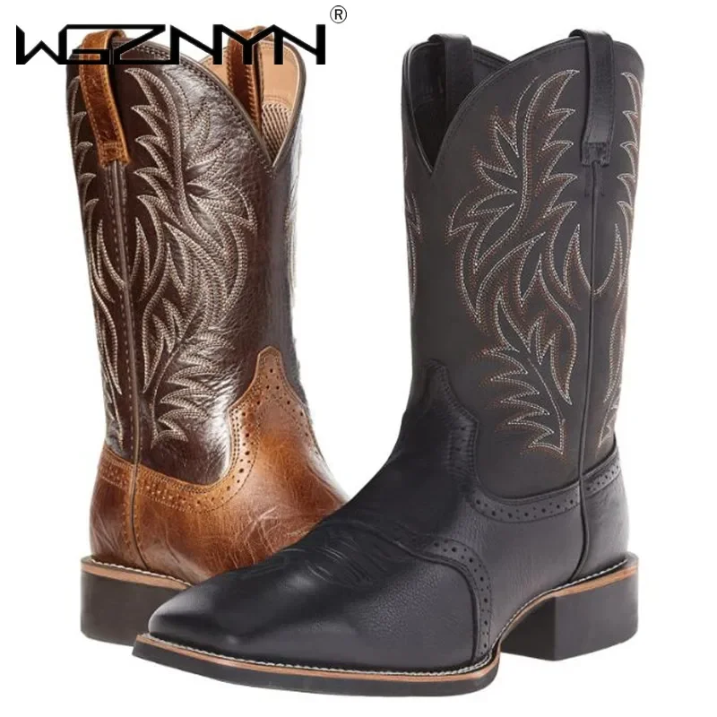Men High Boots Embroidery Retr - огляд і ціна Embroidery Design Free
