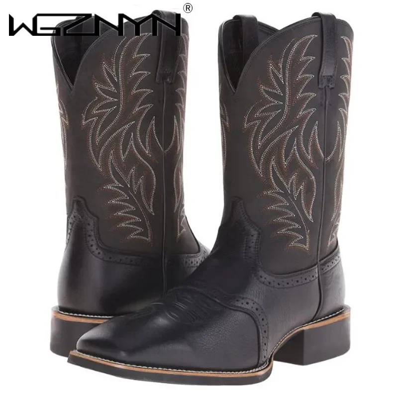 Men High Boots Embroidery Retr - огляд і ціна Embroidery Design Free