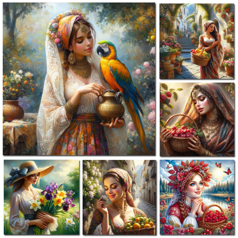 1pc frameless Diamond Painting - огляд і ціна Embroidery Flower