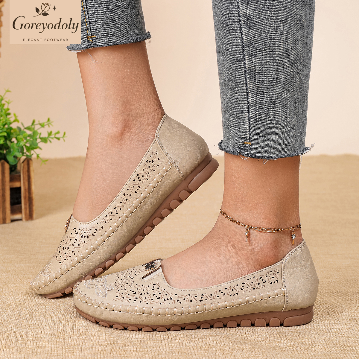 Goreyodoly women loafers flora - огляд і ціна Embroidery On Leather