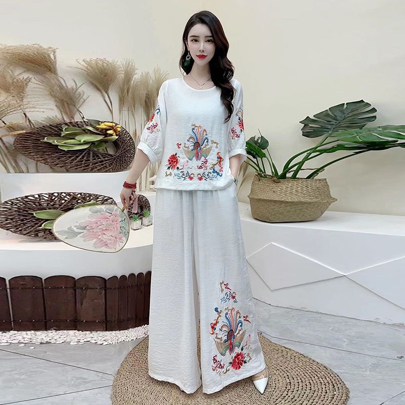 Ladies Fashion Cotton Linen Bl - огляд і ціна Embroidery Blouse