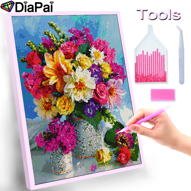DiaPai Full Diamond Embroidery - огляд і ціна Embroidery Roll Pattern