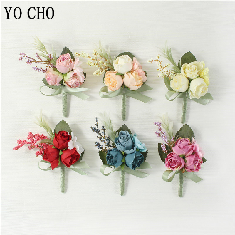 YO CHO Boutonniere Wedding Men - огляд і ціна Embroidery Bracelet