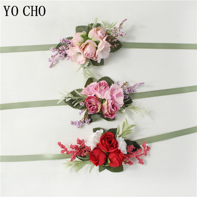 YO CHO Boutonniere Wedding Men - огляд і ціна Embroidery Bracelet