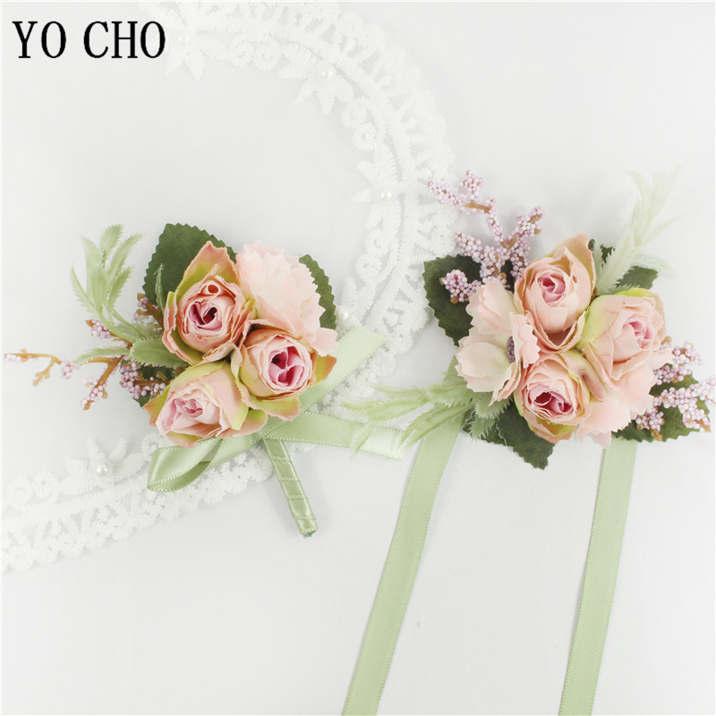 YO CHO Boutonniere Wedding Men - огляд і ціна Embroidery Bracelet
