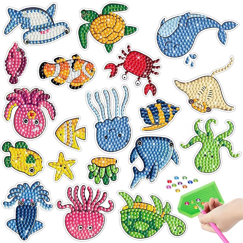 Cartoon Marine Animal Diamond  - огляд і ціна Embroidery Ideas For Bags