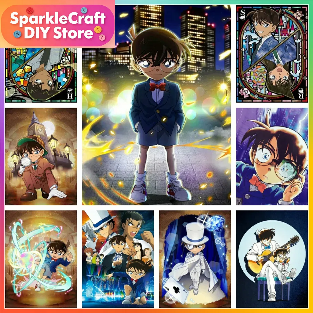 1pc frameless Detective Conan  - огляд і ціна Embroidery Ideas