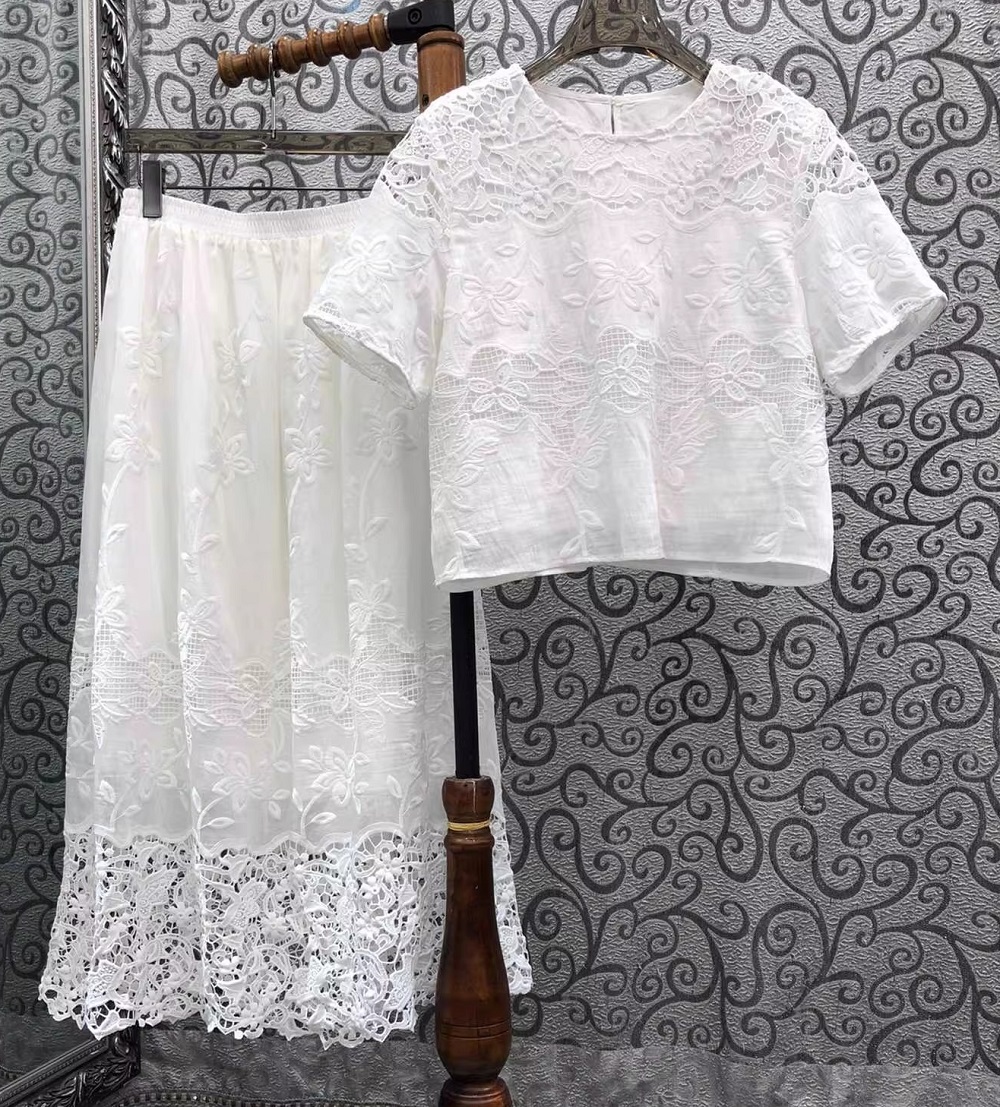 2026 Summer Fashion Skirt Suit - огляд і ціна Embroidery Blouse