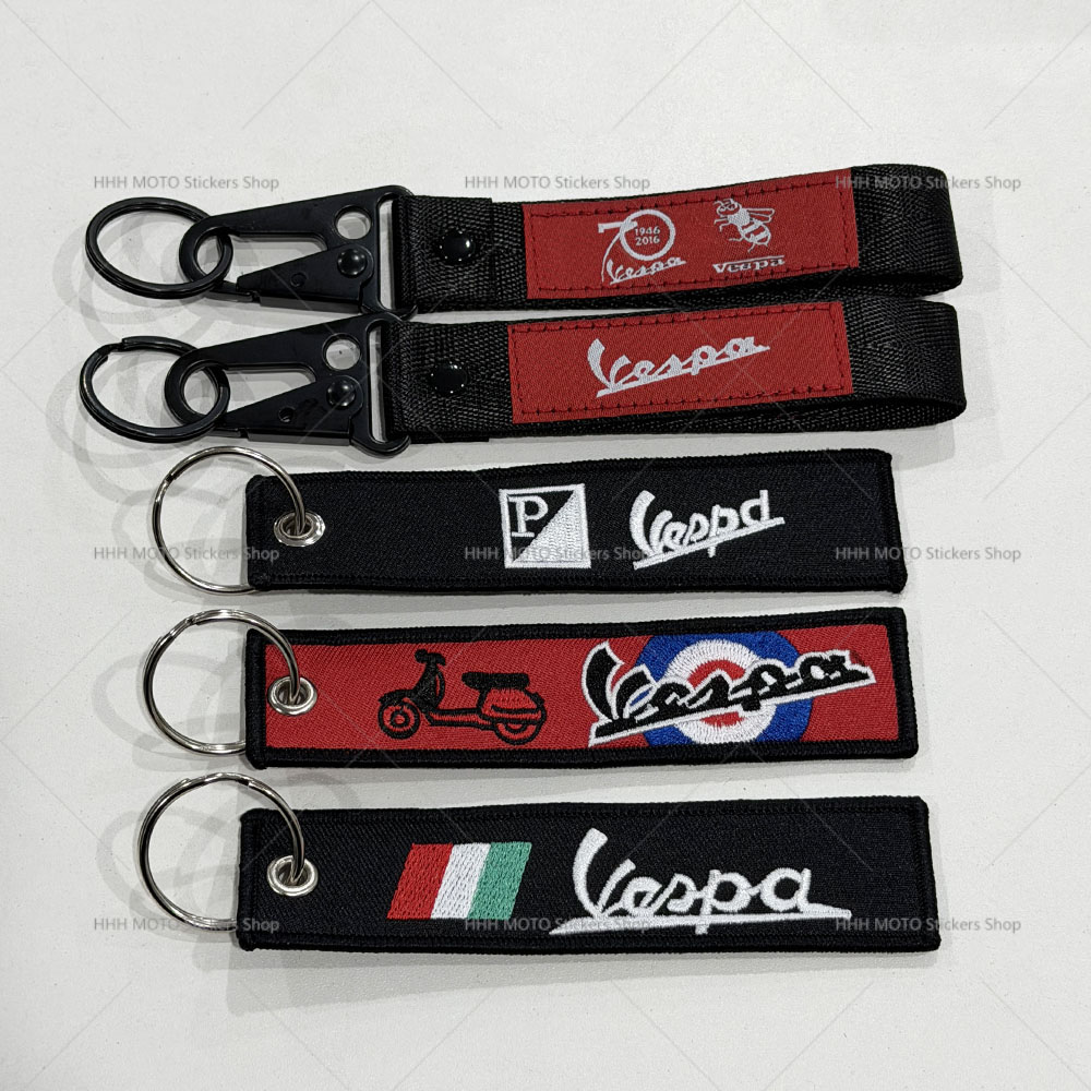 For Vespa Motorcycle Keychain  - огляд і ціна Embroidery Ring
