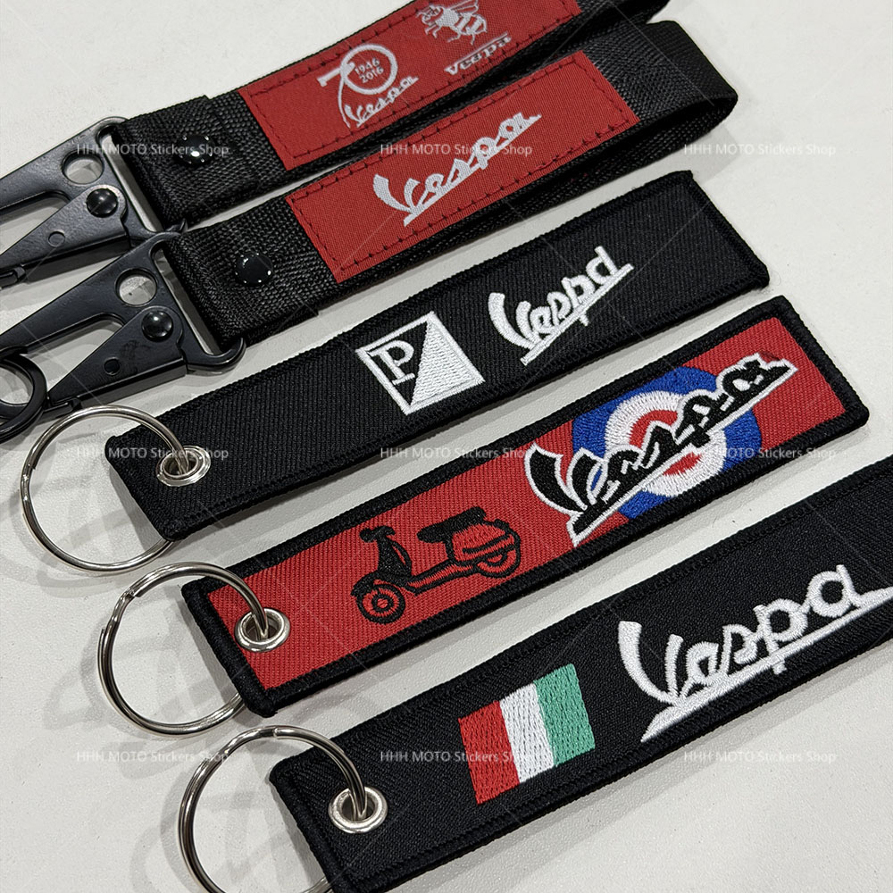 For Vespa Motorcycle Keychain  - огляд і ціна Embroidery Ring